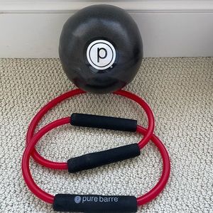 Pure Barre ball and double tube/band